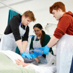 Students in the health suite at DVC