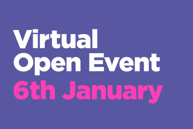 Virtual Open Event 6th January
