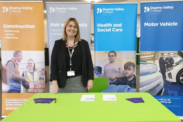 Tutor at the What's Next apprenticeship information event.