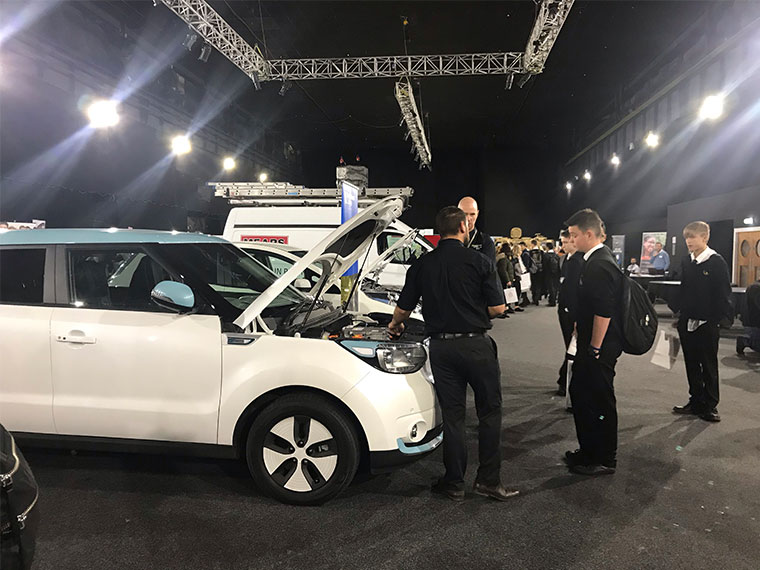 New hybrid cars being showcased at the LEAF event