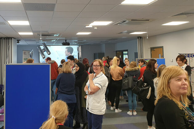 Learners at the NHS professions event.