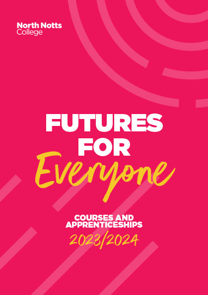 North Notts College website FE Course Guide 2023/24