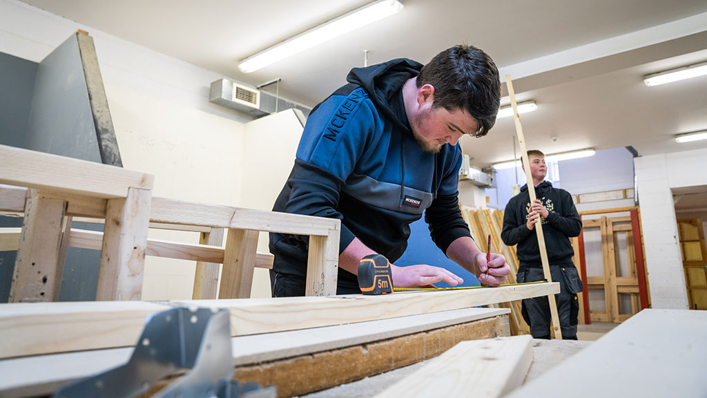 A joinery student