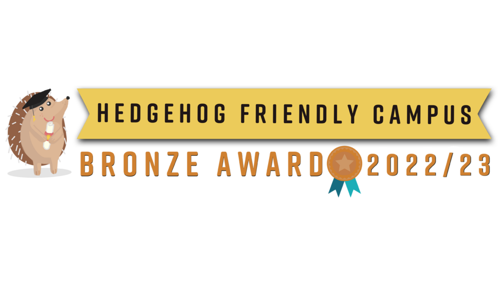 Dearne Valley College awarded Hedgehog Friendly Campus Award