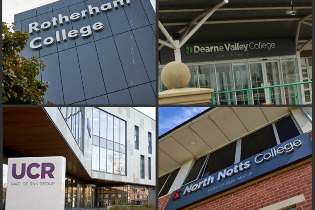 RNN Group campuses - Rotherham College, North Notts College, Dearne Valley College and University Centre Rotherham