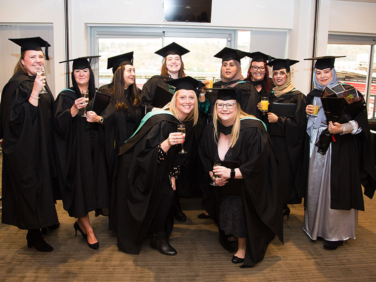 A group of students enjoying their graduation 2023 celebrations