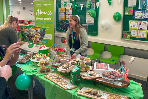 Cakes on a table at the DVC Macmillan Coffee Morning