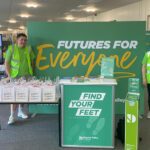 Two student ambassadors at a Dearne Valley College open event