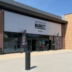 Outside the Rotherham Market building
